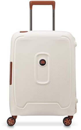 DELSEY Paris - MONCEY Mr (Matière Recyclée) - Valise Cabine Rigide 55 cm x 40 cm x 20 cm - 35 L - S Slim - Angora