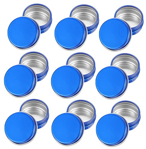 minkissy 10pièces Pot Pour Bougie Métal Boîte à Vis Pour Rangement De Cosmétiques Pot à Bougie Étanche Boîte à Bougies Diy Contenant