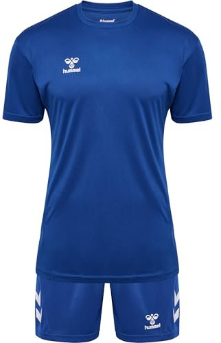 hummel Trikot Set Weiß blau, L Herren