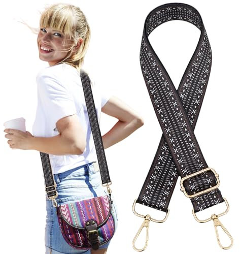 Traziewell Gurt für Moderne Taschen Schultergurt Taschenband Taschengurte Zum Wechseln Damen Breiter Bunter Längenverstellbarer Taschenriemen Zubehör Shoulder Strap Tragegurt Bag 3,8cm 0322
