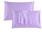 ROOEE Satin Silk Pillowcases for Hair and Skin 2 Pack Standard Size 50x75cm Envelope Closure Pillow Case (LILAC)