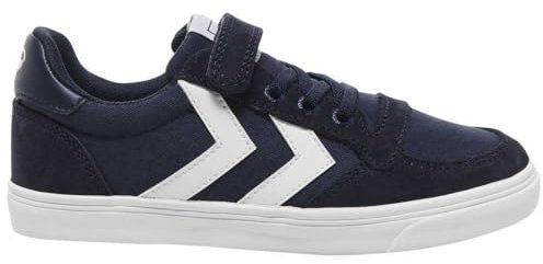 hummel Unisex Kinder Slimmer Stadil Low Jr Sneaker, Dress Blues, 34 EU