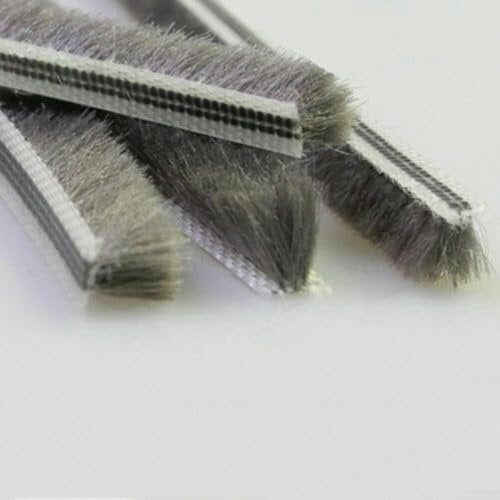 Hairy Seal Brush Pile Draught Excluder Suitable for Security Doors, Closet Doors (5mm x 10mm)