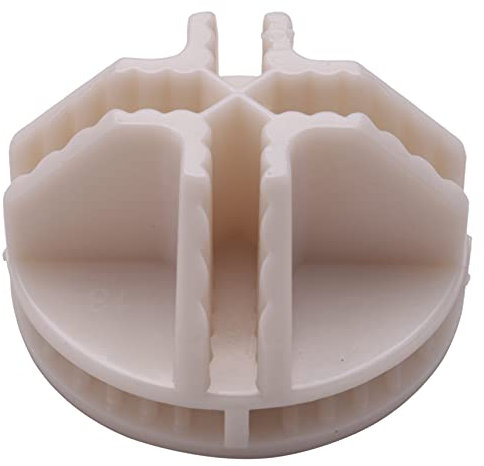 Bordhap 20 Pcs Grid Cube Connector Abs Connectors for Wire Cube Storage Shelving (White)