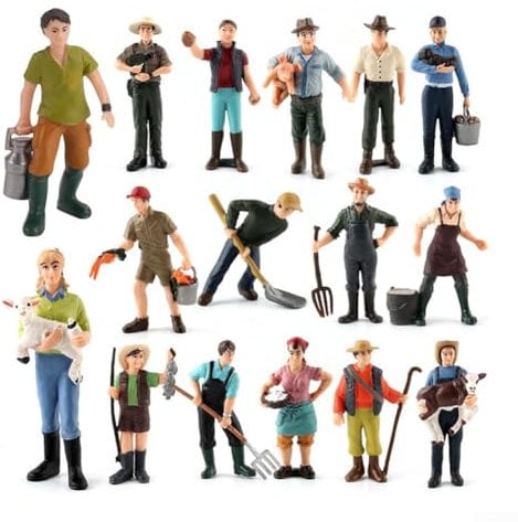 Detailgetreu bemalte Figuren für Modelleisenbahnen, perfekte Ergänzung zu Ihrem Zugmodell-Layout (ZQ377)