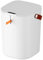 Tyenaza Poubelle de salle de bain à capteur de mouvement automatique avec couvercle, poubelle sans à induction de 20 L pour salle de bain (White)