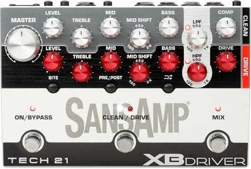 Tech 21 XBDR SansAmp XB Driver - Dual-Amp/Bi-Amp Bass Preamp