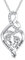 Romantic Work Chaîne en argent sterling 925 avec pendentif en forme de cœur pour bébé et enfant Perte de grossesse Avec pendentif infini Pour fausse couche, Argent sterling