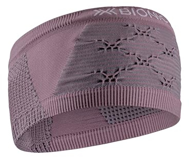 X-Bionic High-Performance Wintersport-Stirnband mit fortschrittlichem Schweißband und 3D Bionic Sphere Technologie für optimalen Komfort und Temperaturregulierung - Lavendel/Grau, S/M
