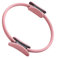 Pilatesring Griff, Pilatesring, flexibler Ring mit gepolsterten Griffen, Ring für kinetisches Yoga für Damen, Fitnessring für Innenübungen der Oberschenkel und Beine (Rosa)