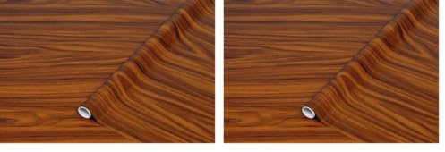 d-c-fix Möbel-Klebefolie Nussbaum Gold Holz-Optik 67,5 cm x 2 m - Möbelfolie selbstklebend Deko-Folie Küchen-Schrank Fensterbank Küchenfront Schrankfolie Tisch Holzfolie Nuss Walnuss Dunkelbraun