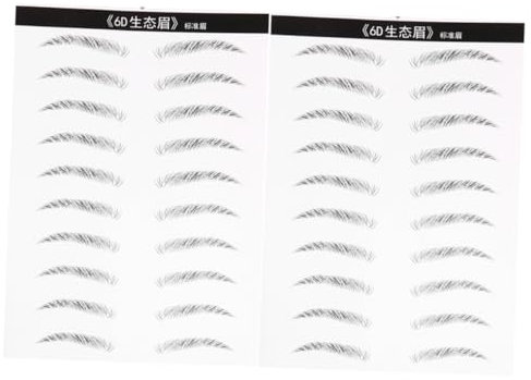 VALICLUD Pegatina para Cejas Artificiales 2 Piezas Resistente al Agua Herramientas de Maquillaje para Cejas para Mujeres de Usar
