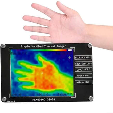 Termocamera portatile con risoluzione 320 x 240 e schermo da 2 8 pollici per il controllo quotidiano della temperatura
