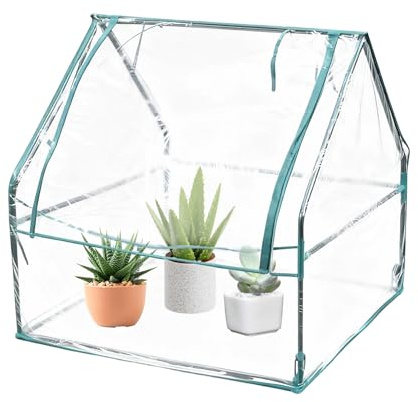 Cubierta de invernadero | Protección transparente para | Lona de jardín resistente a los rayos UV | para Bandejas elevadas, patio trasero, invernadero, jardín, patio y