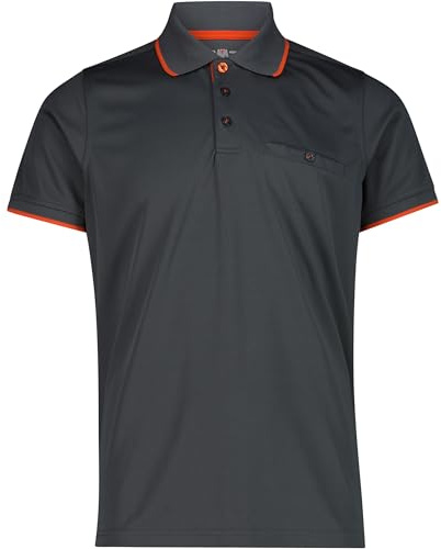 CMP Herren Piquet Polo T-Shirt, Grey, 3XL