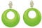 W WIDMANN MILANO Party Fashion - Ohrringe, Neonfarben, Schmuck, für 80er Jahre Mottoparty