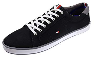 Tommy Hilfiger Herren Vulcanized Sneaker Schuhe, Schwarz (Black), 39