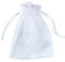 PLECUPE Lot de 100 sacs en organza avec cordon de serrage, 25 x 35 cm, couleur pure, couleur claire, lavande séchée, fleurs