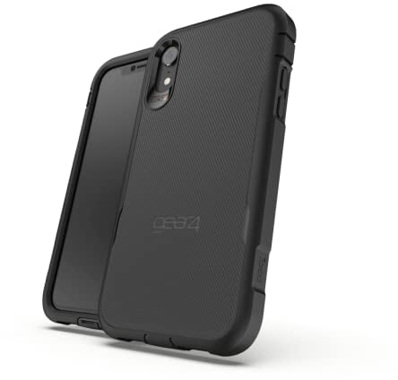 ZAGG Gear4 Platoon Case with Advanced Impact Protection [ Protected by D3O ] Tough, ultra-durable design compatible with iphone XR - Black