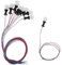 chiwanji 10x Modello Lampioni in Miniatura Ho Scala LED Giardino 1: 100 a, 1.3cm