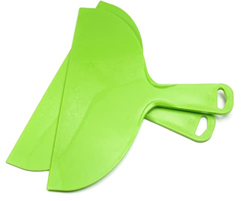 Utoolmart Putty Knife Paint Scraper Remover Handy Trowel Scraper for Tile Brick Concrete Plaster Home Construction Use Window Glass Slant Edge Grill Scraper Premium Flat Pool 2PCS