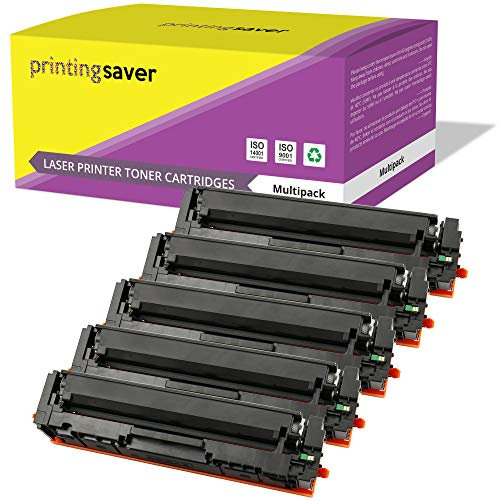 Printing Saver 5er Set Toner kompatibel für Canon i-SENSYS MF-631CN, MF-633CDW, MF-635CX, LBP-611CN, LBP-613CDW, imageCLASS MF-632CDW, MF-634CDW, LBP-612CDW drucker