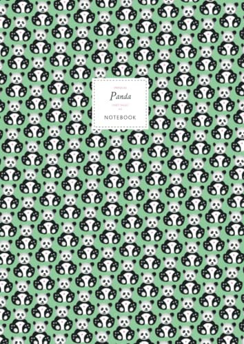 Panda Notebook - Lined Pages - A4 - Premium: (Green Edition) Fun notebook 192 lined pages (A4 / 8.27x11.69 inches / 21x29.7cm)