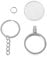 JOYKK 27mm Porte-Monnaie commémoratif Porte-clés médaillon Porte-clés Pendentif pièce Souvenir - Argent # 27