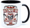 Ich bin ein Biker Papa wie normaler aber viel cooler Kaffee Tasse Becher mit Spruch Geburtstag Geschenk für Motorradfahrer Männer Artikel Idee Zubehör Ausrüstung Accessoires Herren Motorrad Chopper