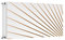 TMK ArtDeko Magnetische Heizkörperverkleidung Modernes Design Einfache Montage Magnet Heizkörperabdeckung, 100x60cm, Muster Weiß