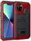 Beeasy for iPhone 13 Case Waterproof Heavy Duty Shockproof Tough Metal Armour Cover Dustproof Built-in Screen Protector, Robust 360 Full Body Military Protective Rugged Case for iPhone 13,Red