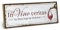 ARTFAVES® Wandbild Holzschild mit Spruch - IN VINO VERITAS - IM WEIN LIEGT DIE KRAFT - Türschild Retro Vintage Deko Bild Geschenk - Wein