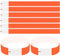 100 Stück Event Armbänder, Wasserdichtes Papier Einlassbänder mit Klebeverschluss, Securebänder Kontrollbänder Eintrittsbänder für Club Party Festival Wasserpark, 25 x 2 cm (Orange)