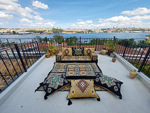 Sofas and Loveseat, Traditional Design Arabic Lounge Set, Arabic Majlis, Pallet Sofa Sectionals, Turkish Sofa Set, Arabic Sofa, Floor Couch (Sofa Only)