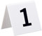 Número de Mesa acrílico en Forma de V, 20 Unidades, Placa Triangular, Tarjeta Digital de Mesa de Doble Cara, Placa de matrícula de Restaurante (1-20), Color