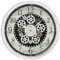 MPM Design Kunststoff Wanduhr Retro Stil (Grey)