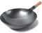 ECOLEK Wok in Ferro Tradizionale Wok in Ferro battuto a Mano, pentola Cinese per Uso Generale per fornelli a Gas e a induzione (34cm)