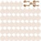 50 Stück Holzanhänger, BetterJonny Weihnachten Holz Ornamente Unvollendete Holzkreise Holzscheiben mit Loch mit 50pcs Juteseile für Weihnachten Dekoration Handwerke Basteln Bemalen Scrapbook