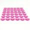 PYJLBX Magnete für Magnettafel, 42 Stück Magnete Stark, Kühlschrankmagnete Bunt Magnete Kühlschrank Magnet Rund Magneten Transparent Whiteboard Magnete Klein,für Kühlschrank Magnetwand Pinnwand (Rosa)