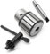 Nakkaa Portabrocas MT2/MT3 de 1/32 a 5/8 pulgadas para torno, convertidor adaptador de portabrocas de alta resistencia con vástago MT2/MT3 de cambio rápido con llave de portabrocas (MT2)