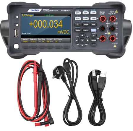 Hantek Bench Multimeter Hantek HDM3055/A/B/S/H Digital Multimeter 5 1/2 Bit Resolution High-speed Sampling Frequency 4.3 Inch LCD Tester Meter(HDM3055)