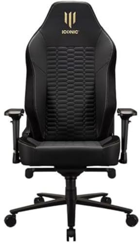 Subsonic - Fauteuil gamer Apollon classic gold, chaise gaming Noir Taille XL