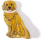 Nordstral Haarklammer Hund Golden Retriever - Haarklammer in 9 x 5 cm, Haarspangen Damen und Haarspangen Mädchen