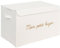 Atmosphera - Coffre de Rangement Enfant Yuma Blanc Bouclette 36x57cm