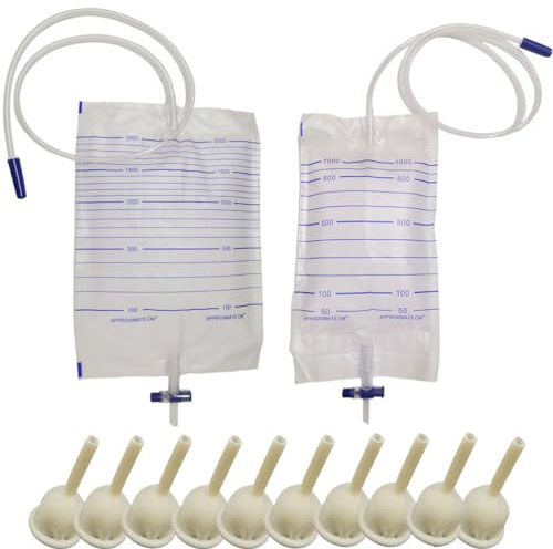 Kondom Katheter Externer selbstdichtender Satz Urinalkondom Für Männer+Urinbeutel(30mm/1.18inch)