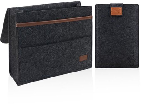 USHXVG 1 Book Accessory Holder, 1 Computer Laptop Cover, Armchair Organizer, Felt Stand, Bedside Storage Bag, Sofa, Bedside Storage Bag, Felt Bag for Storage, Bunk Bed Frame, Tv Controller Bracket