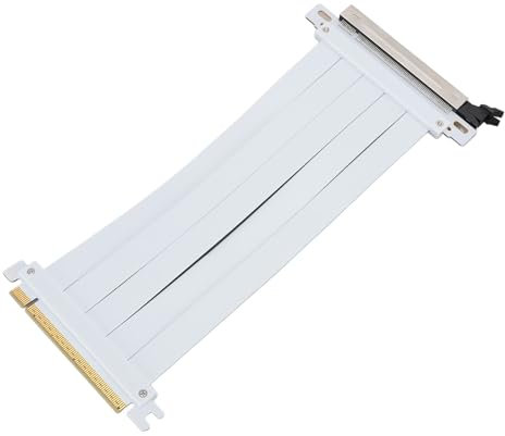 PCIE 5.0 X16 Riser Cable, 128Gbps High Speed PCIE 5.0 X16 Graphics Card Flexible Extension Card Cable for GPU Vertical Mount, Compatible with 4.0/3.0/2.0/1.0 (30cm)