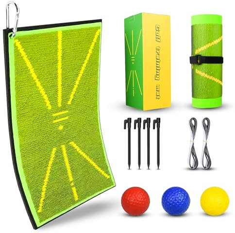 Edenarch® Golf Training Mat Swing Path Detection | Golf Training Aid For Indoor & Outdoor | Analyse Swing Path & Correct Stance & Posture | Golf Gift Accessories For Beginners - Christmas Golf Gift