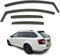 Set mit 4 Windabweisern, kompatibel mit Skoda Octavia 5-Türer Kombi/Wagon 2013 2014 2015 2016 2017 2018 2019 Modelle.