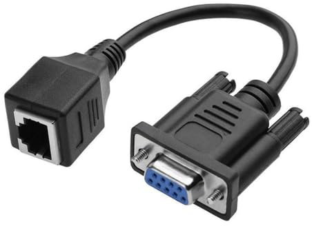 GANYKQ Câble adaptateur DB9 9 broches femelle / mâle vers RJ45 - Câble adaptateur DB9 vers RJ45 - Différents appareils avec facilité